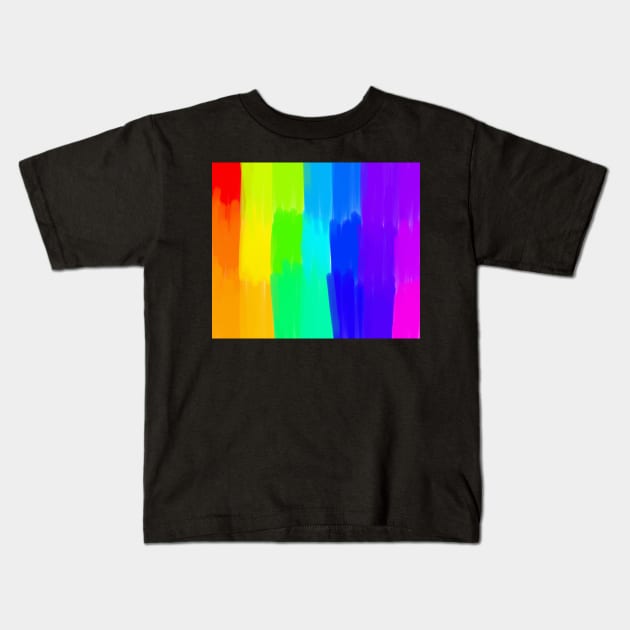 Rainbow pattern Kids T-Shirt by MelanieJeyakkumar